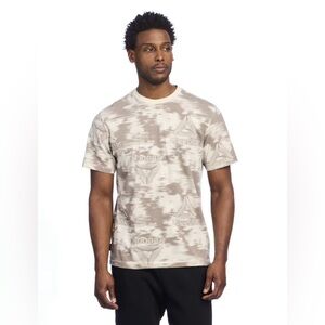 Reebok Men's Tan Patterned Tee